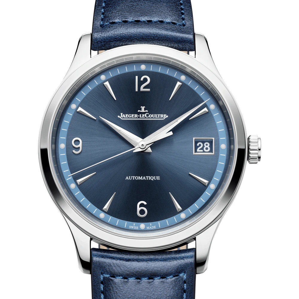 Jaeger-LeCoultre Date, Stainless steel, Blue