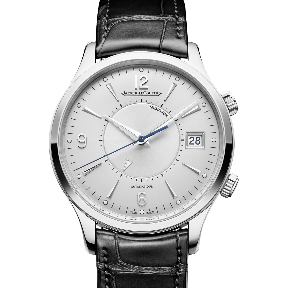 Jaeger-LeCoultre Memovox, Stainless steel, Silvered grey