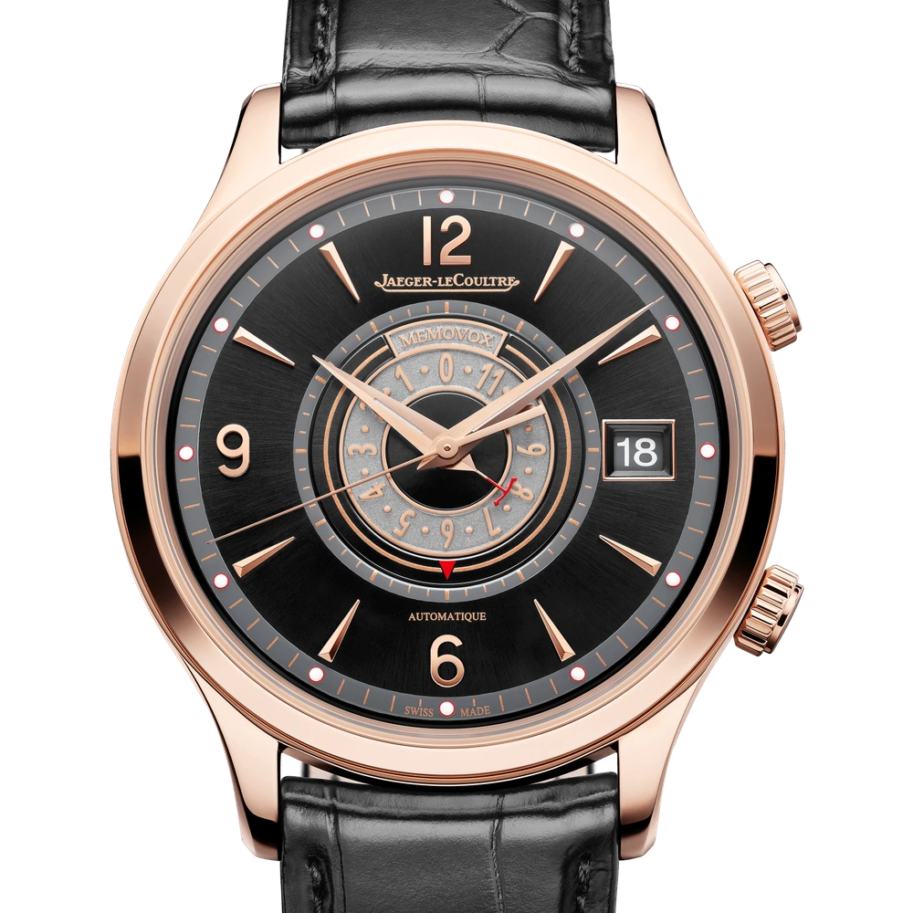 Jaeger-LeCoultre Memovox Timer, Pink gold, Black