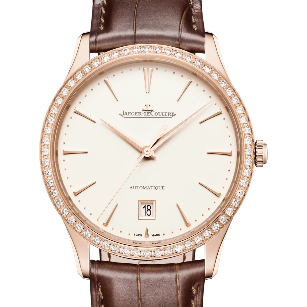 Jaeger-LeCoultre Date, Pink gold, Eggshell beige