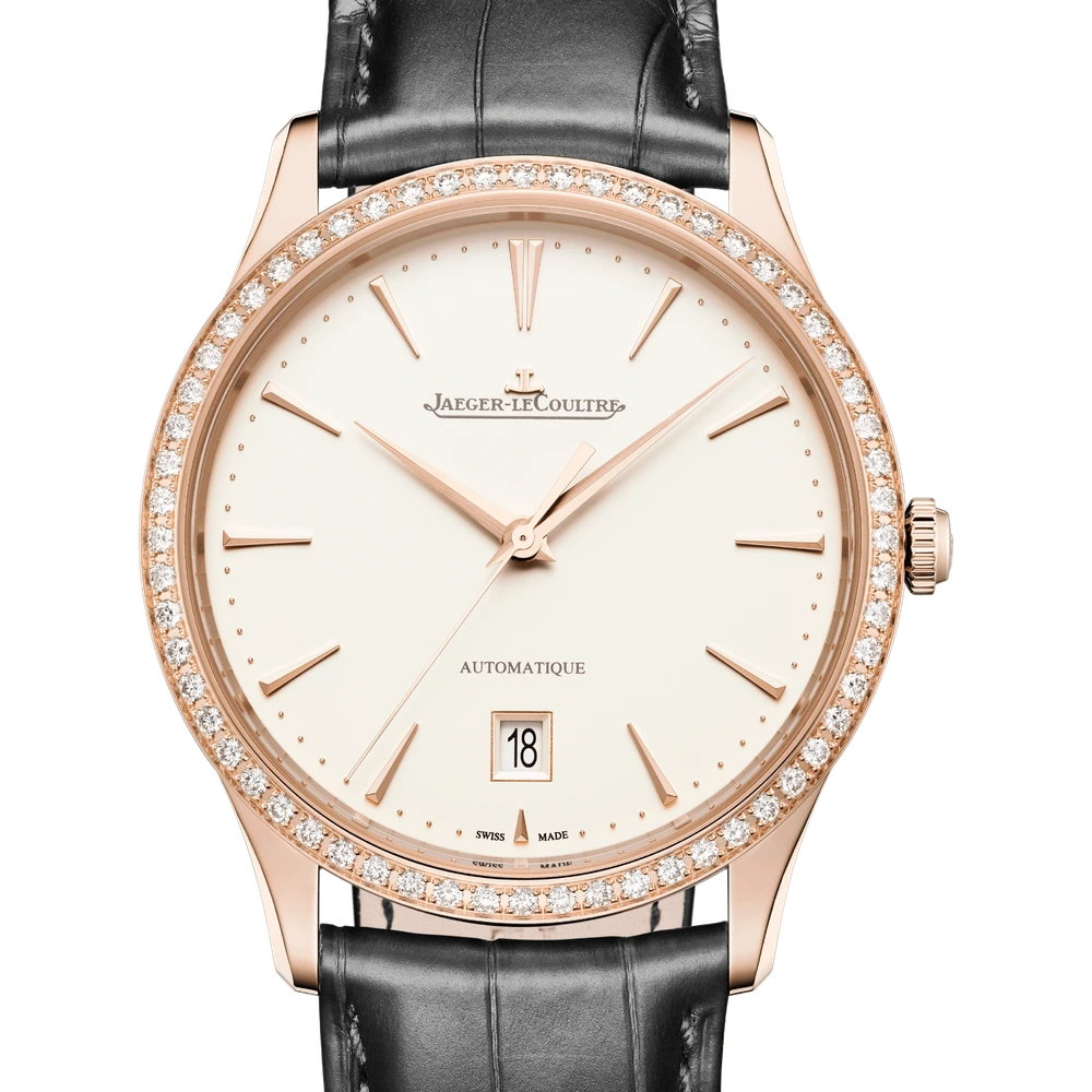 Jaeger-LeCoultre Date, Pink gold, Eggshell beige