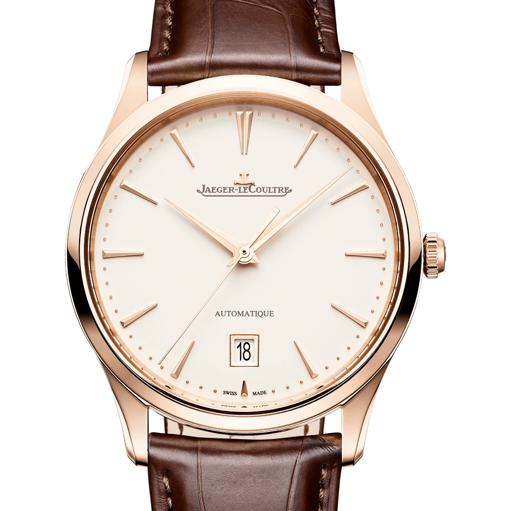 Jaeger-LeCoultre Date, Pink gold, Eggshell beige