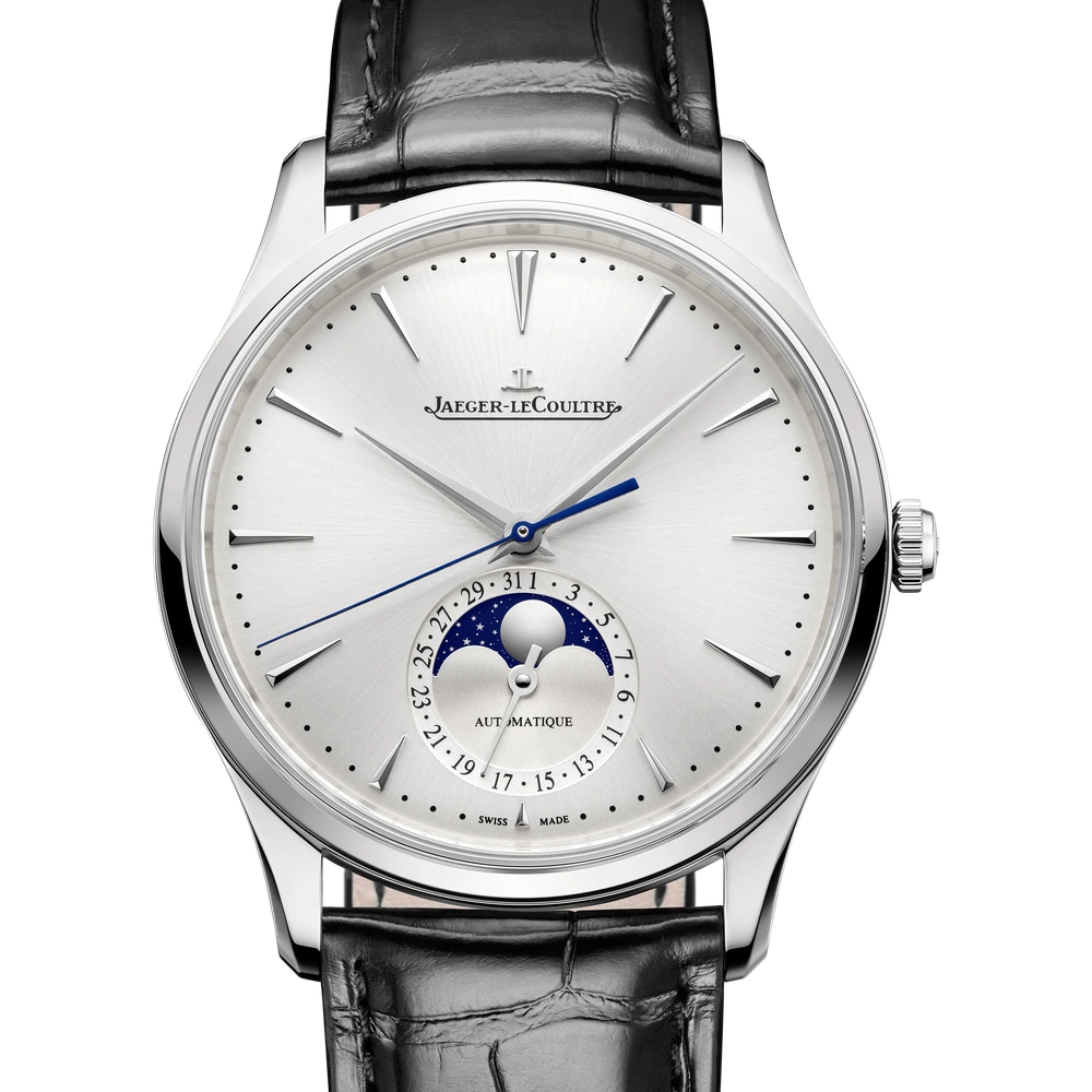 Jaeger-LeCoultre Moon, Stainless steel, Silvered grey