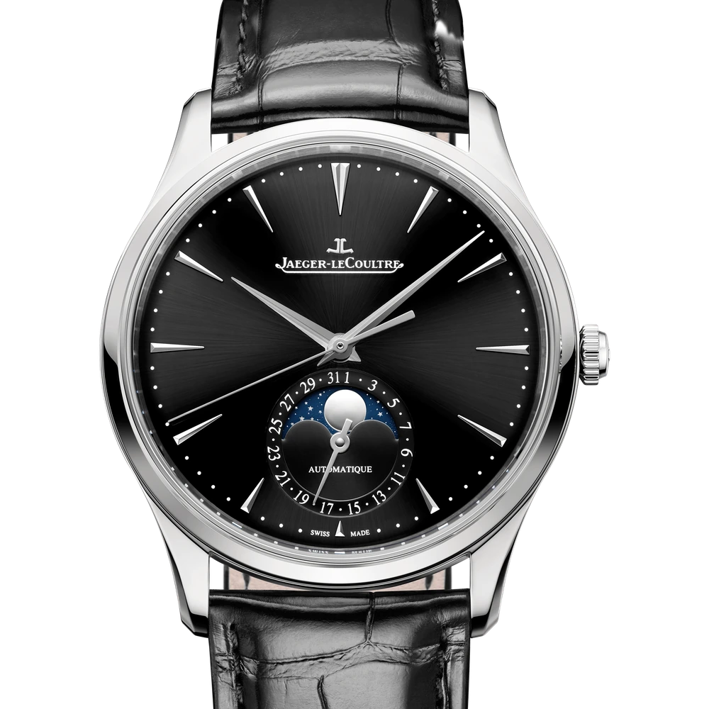 Jaeger-LeCoultre Moon, Stainless steel, Black
