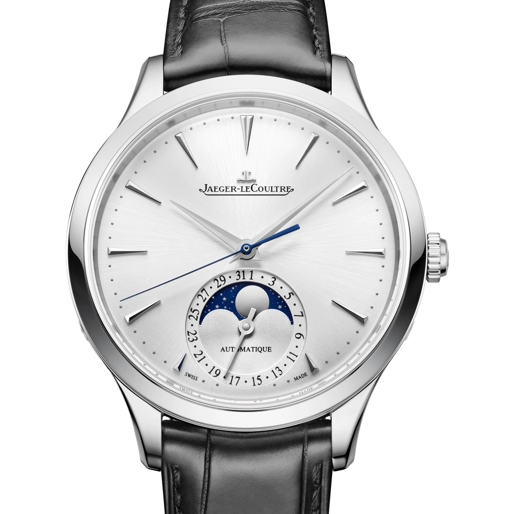 Jaeger-LeCoultre Moon, Stainless steel, Silvered grey