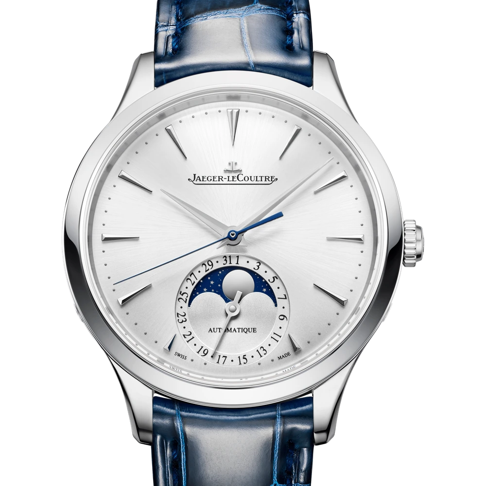 Jaeger-LeCoultre Moon, Stainless steel, Silvered grey