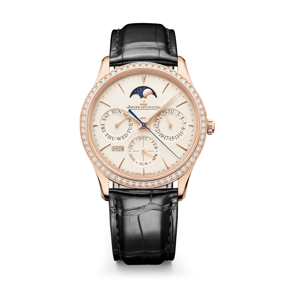 Jaeger-LeCoultre Perpetual Calendar, Pink gold, Eggshell beige