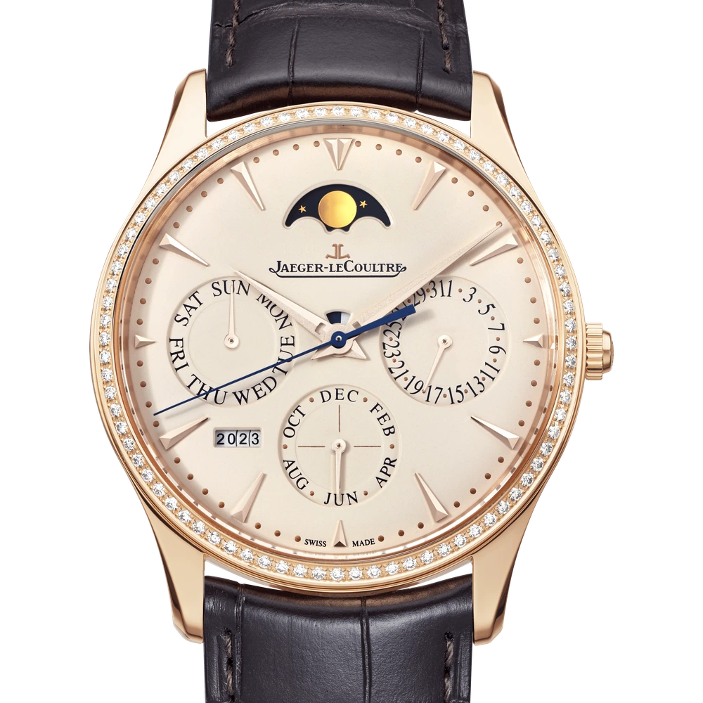 Jaeger-LeCoultre Perpetual Calendar, Pink gold, Silvered grey