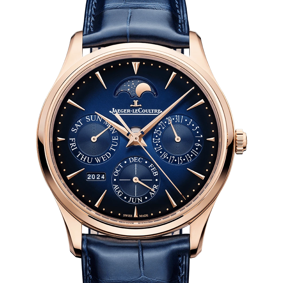 Jaeger-LeCoultre Perpetual Calendar, Pink gold, Blue