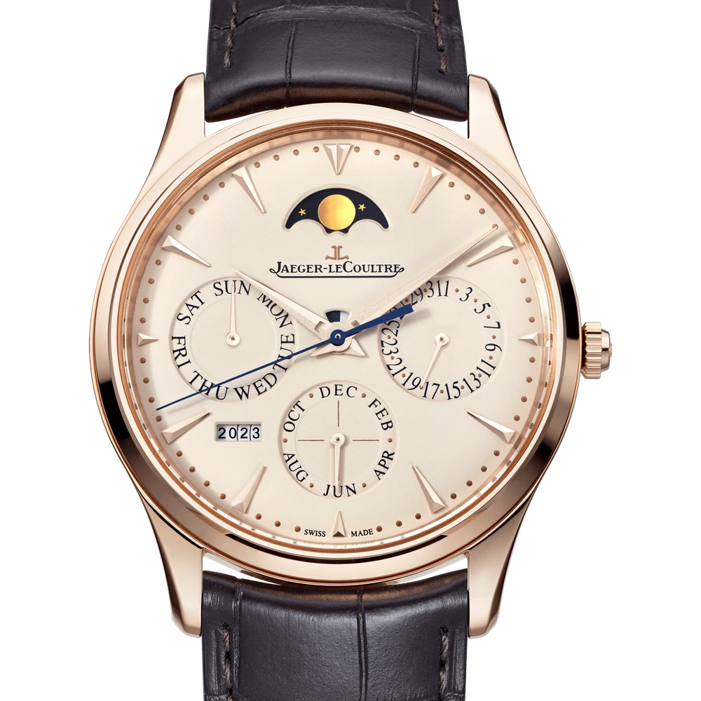 Jaeger-LeCoultre Perpetual Calendar, Pink gold, Eggshell beige