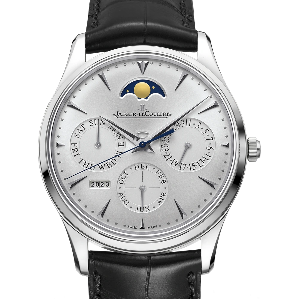 Jaeger-LeCoultre Perpetual Calendar, Stainless steel, Silvered grey