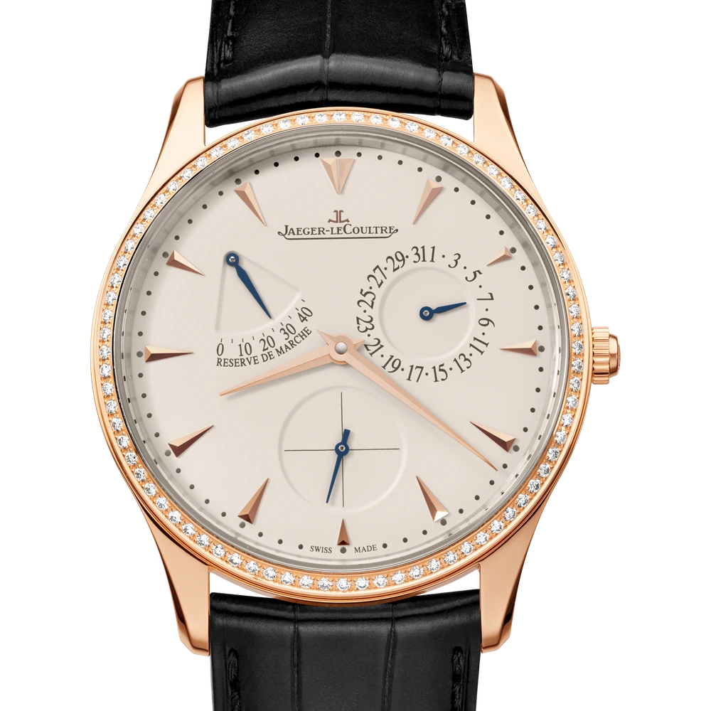 Jaeger-LeCoultre Power Reserve, Pink gold, Eggshell beige