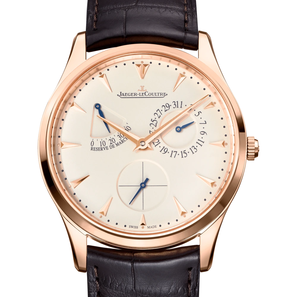 Jaeger-LeCoultre Power Reserve, Pink gold, Eggshell beige