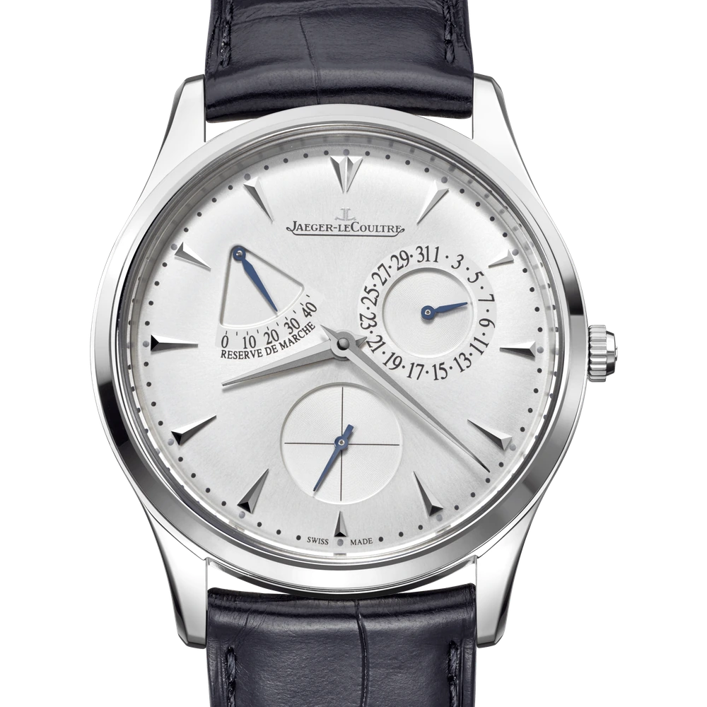 Jaeger-LeCoultre Power Reserve, Stainless steel, Silvered grey