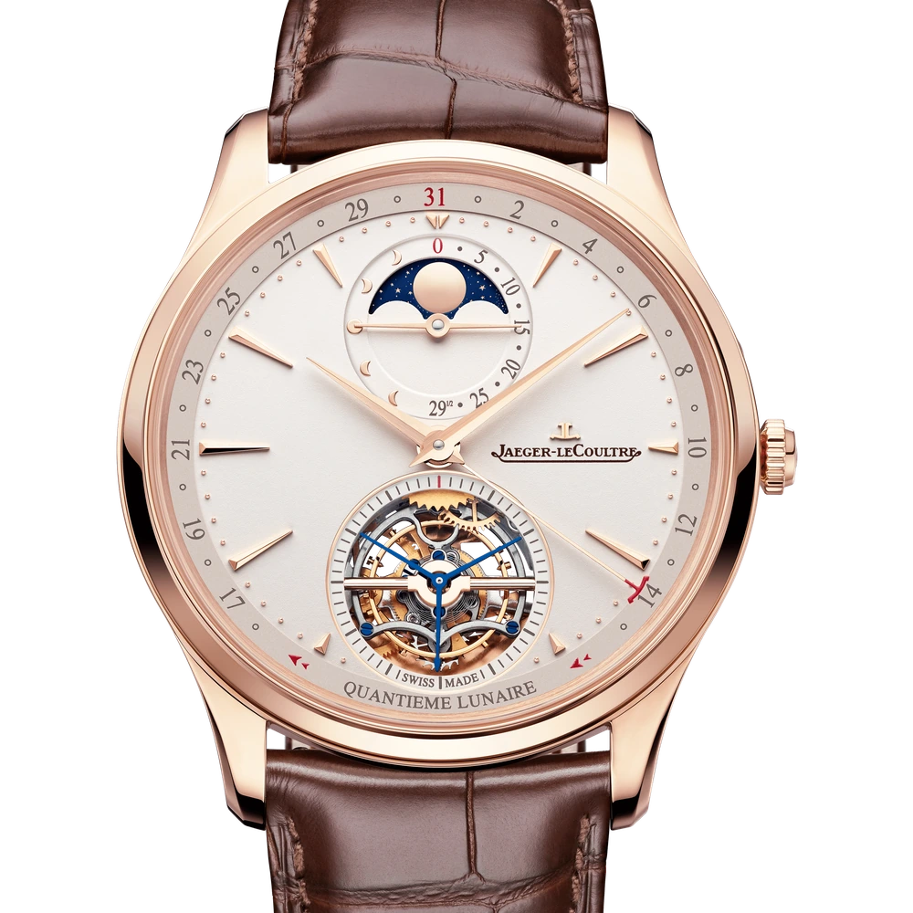 Jaeger-LeCoultre Tourbillon Moon, Pink gold, Eggshell beige