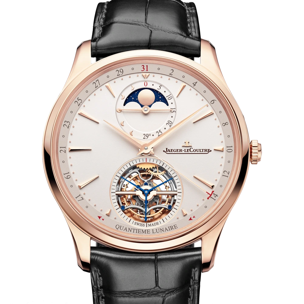 Jaeger-LeCoultre Tourbillon Moon, Pink gold, Eggshell beige