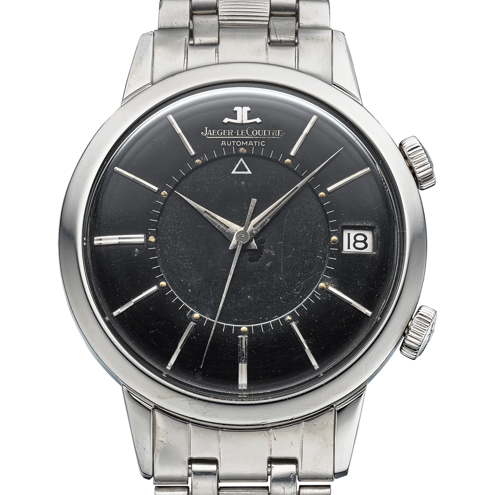 Jaeger-LeCoultre Memovox Automatic Calendar, Stainless steel, Black