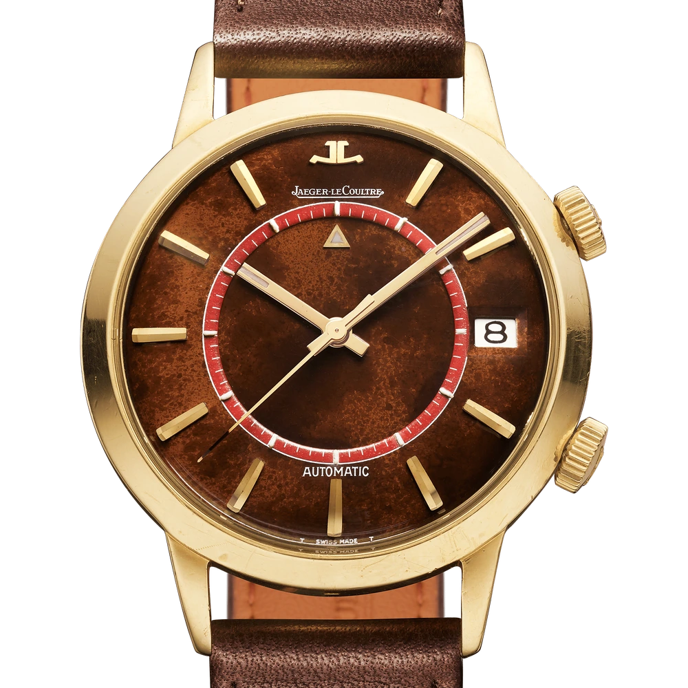 Jaeger-LeCoultre Memovox Automatic Calendar, Yellow gold, Chestnut brown