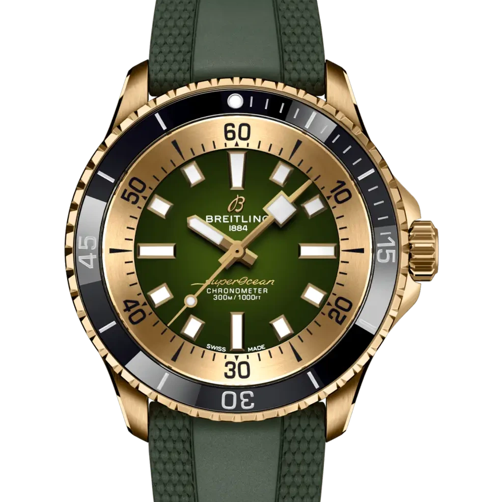 Breitling Superocean Automatic 42, 42 mm, bronze, green dial