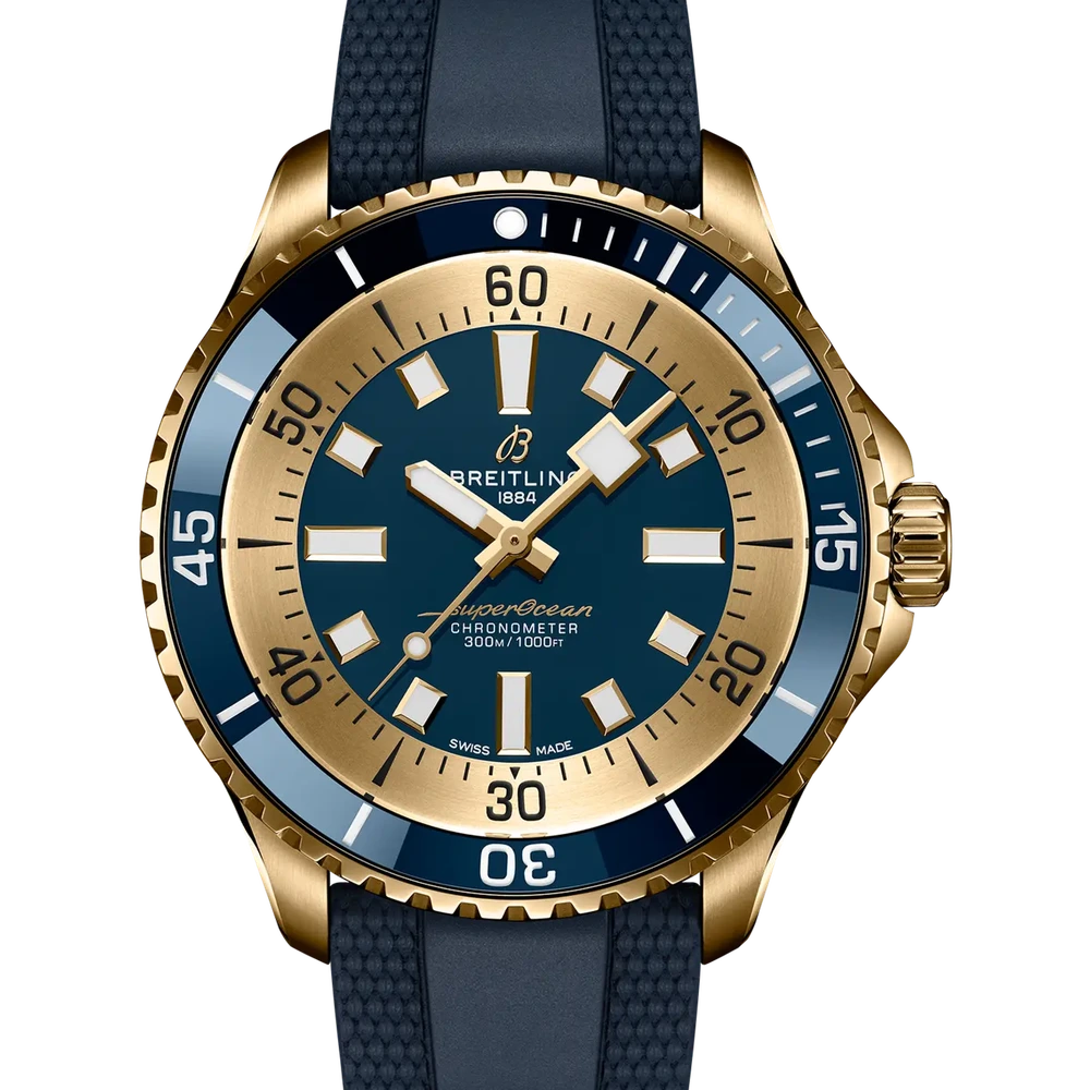 Breitling Superocean Automatic 44, 44 mm, bronze, blue dial