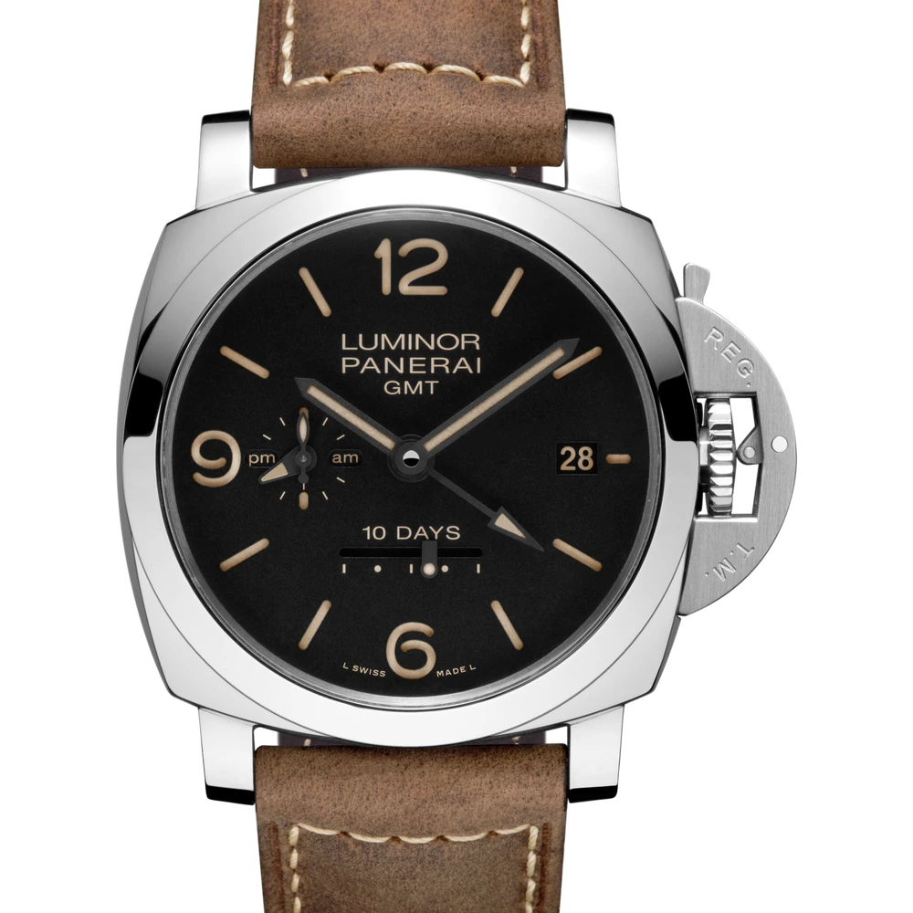 Panerai GMT 10 Days, 44 mm, AISI 316L Polished Steel