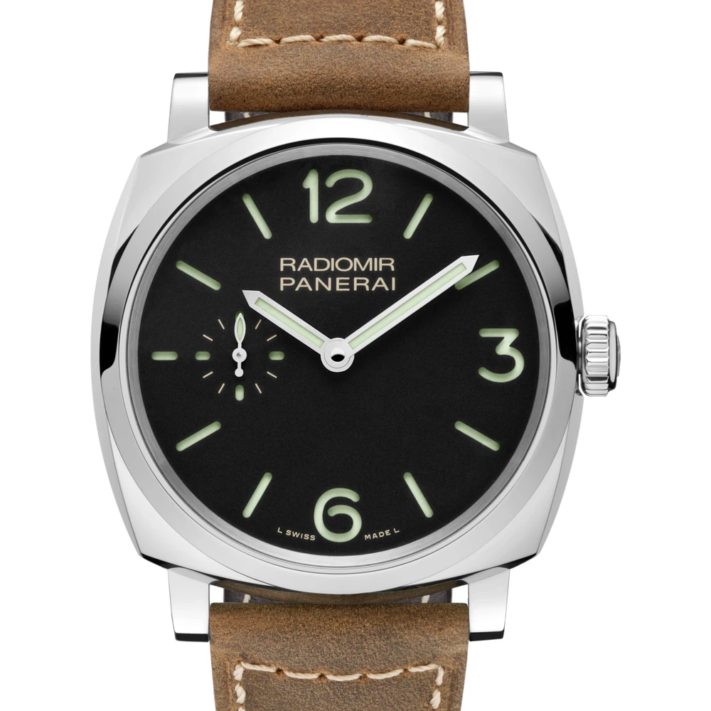 Panerai 42 mm, AISI 316L polished steel
