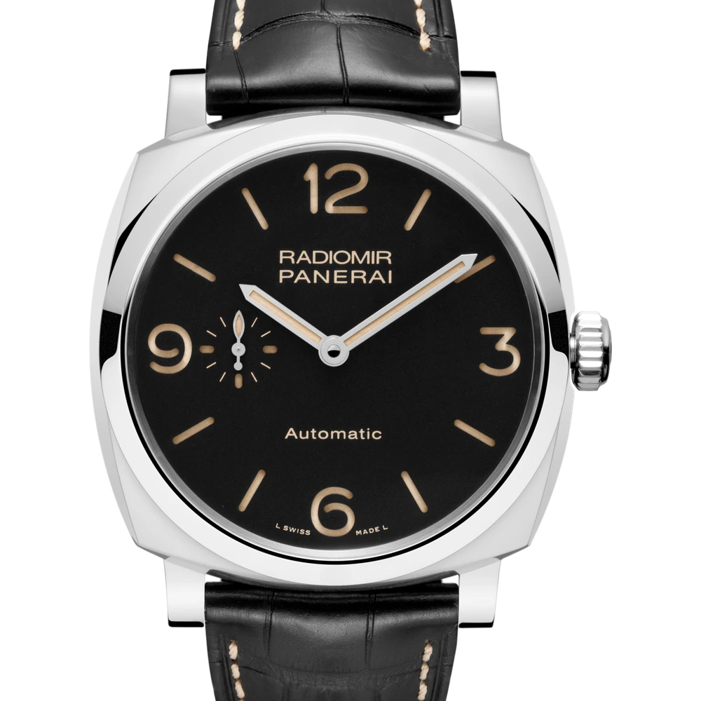 Panerai 42 mm, AISI 316L Polished Steel