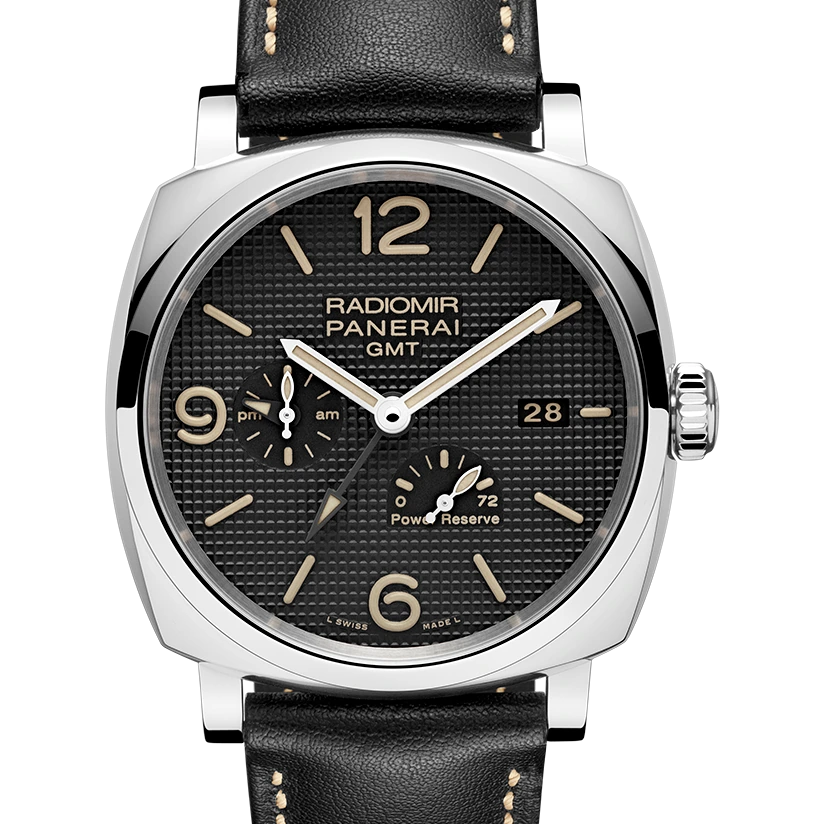 Panerai GMT Power Reserve, 45 mm, AISI 316L polished steel