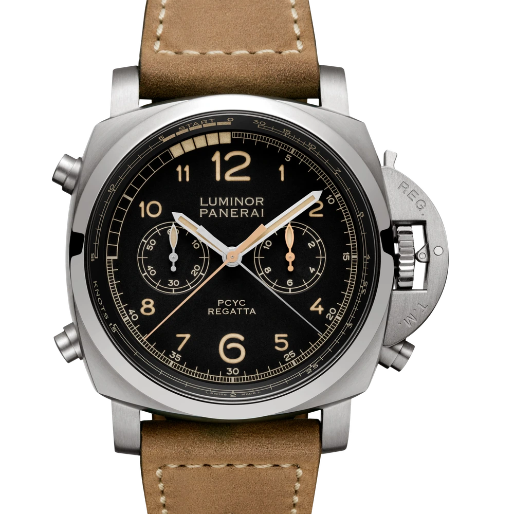 Panerai Regatta Chrono Flyback, 47 mm, Brushed titanium
