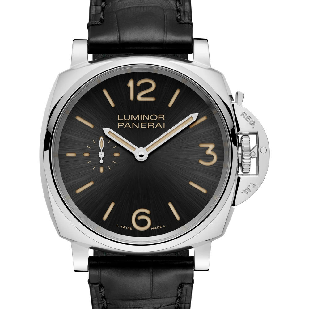 Panerai 42 mm, AISI 316L polished steel