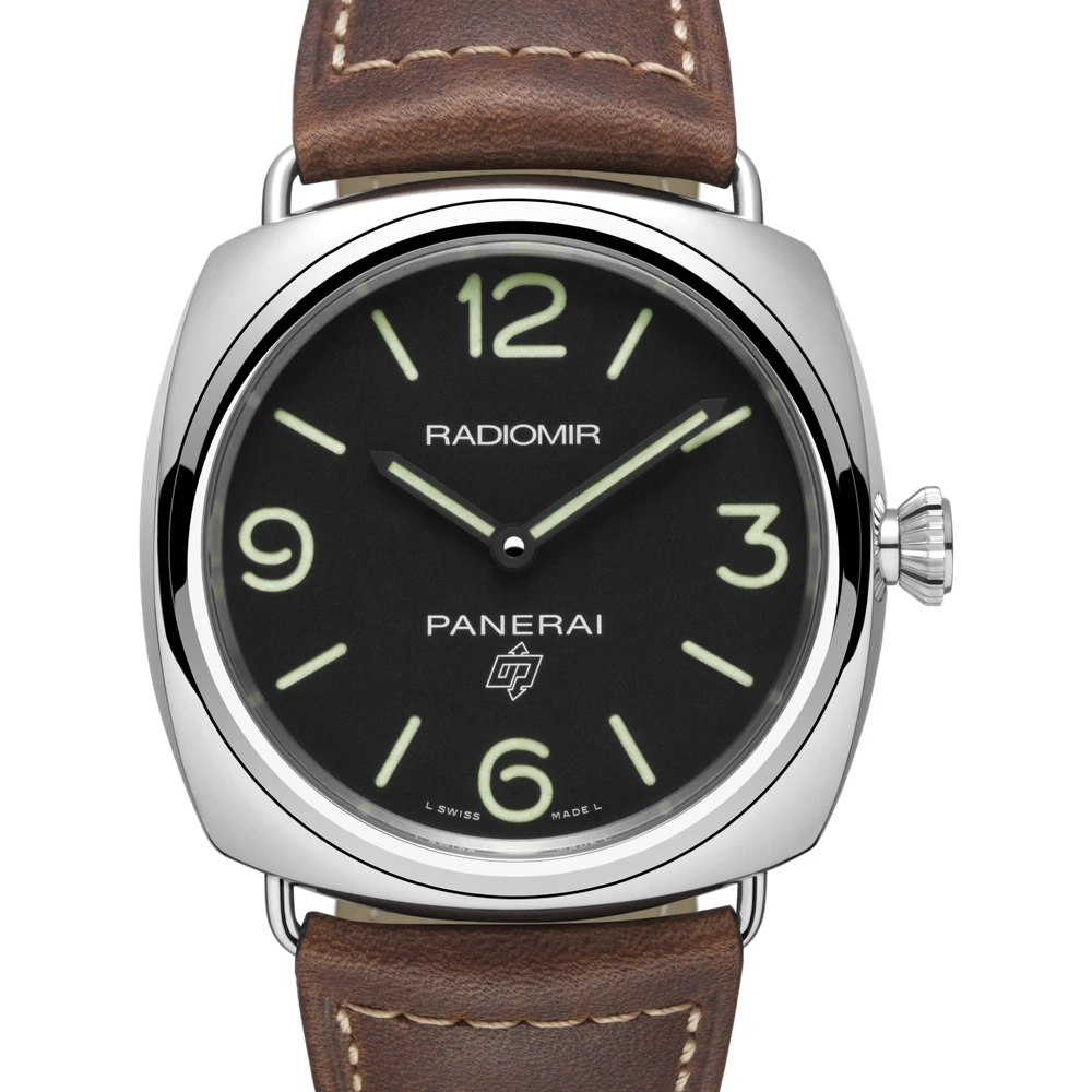 Panerai Base Logo, 45 mm, AISI 316L polished steel