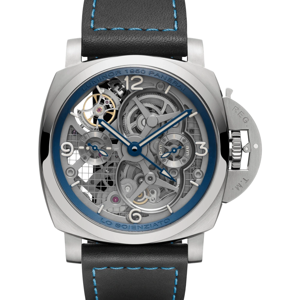 Panerai Tourbillon GMT, 47 mm, Brushed titanium