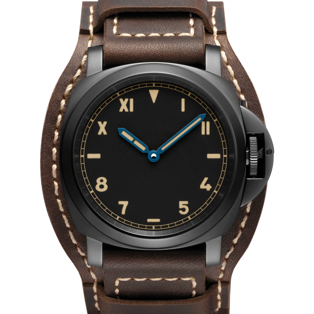 Panerai California 8 Days DLC, 44 mm, Titanium DLC