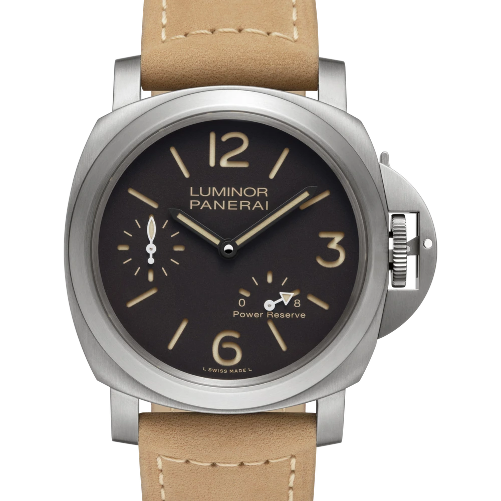 Panerai 8 Days Power Reserve, 44 mm, Brushed titanium