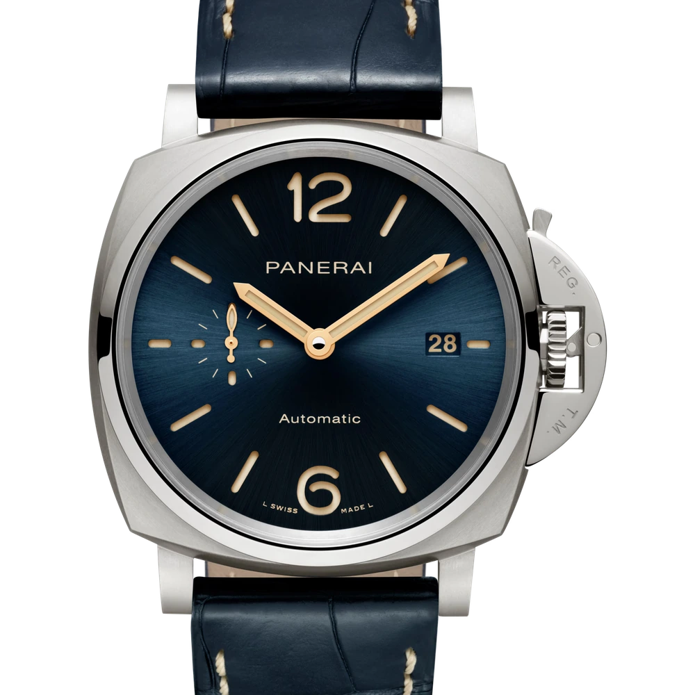Panerai 42 mm, Brushed titanium