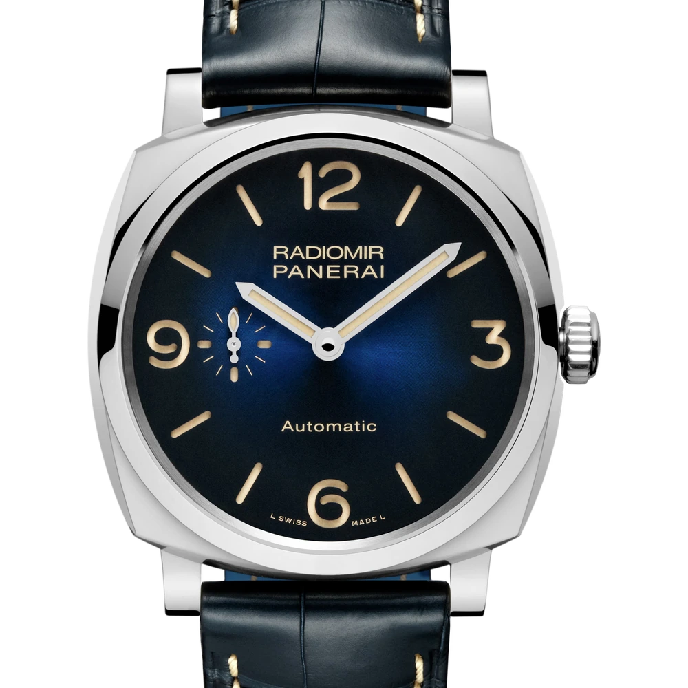 Panerai 42 mm, AISI 316L polished steel