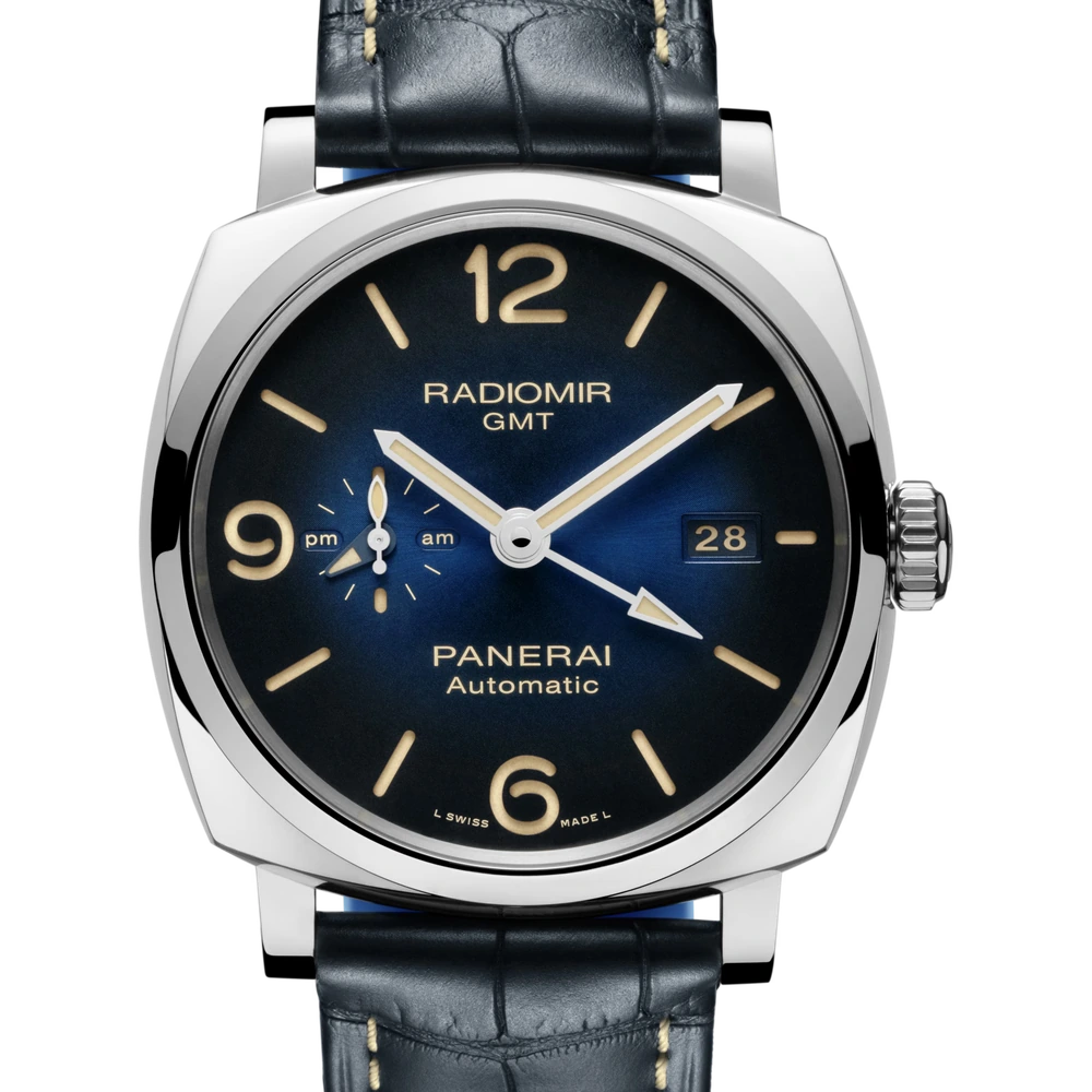 Panerai GMT, 45 mm, AISI 316L polished steel