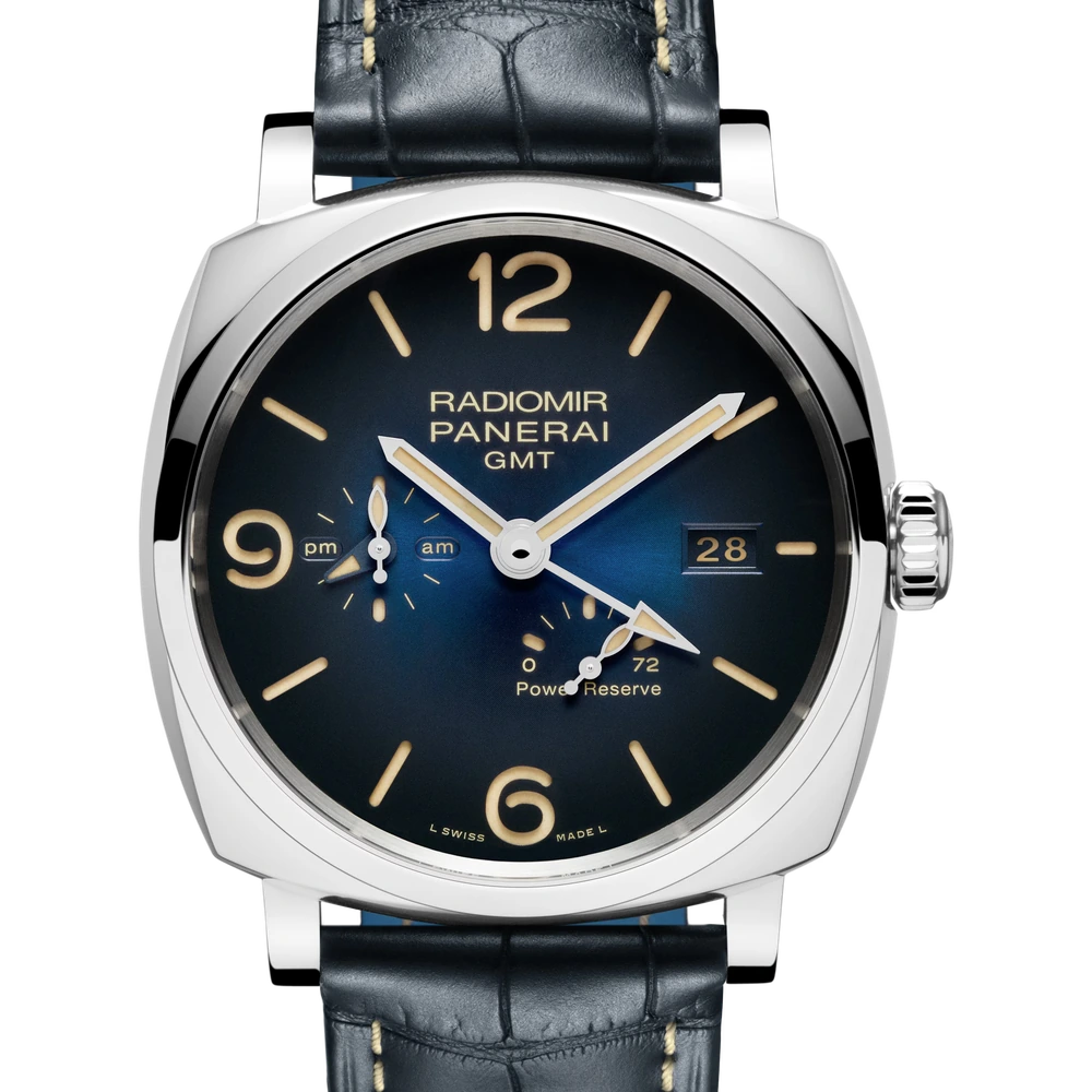Panerai GMT Power Reserve, 45 mm, AISI 316L polished steel