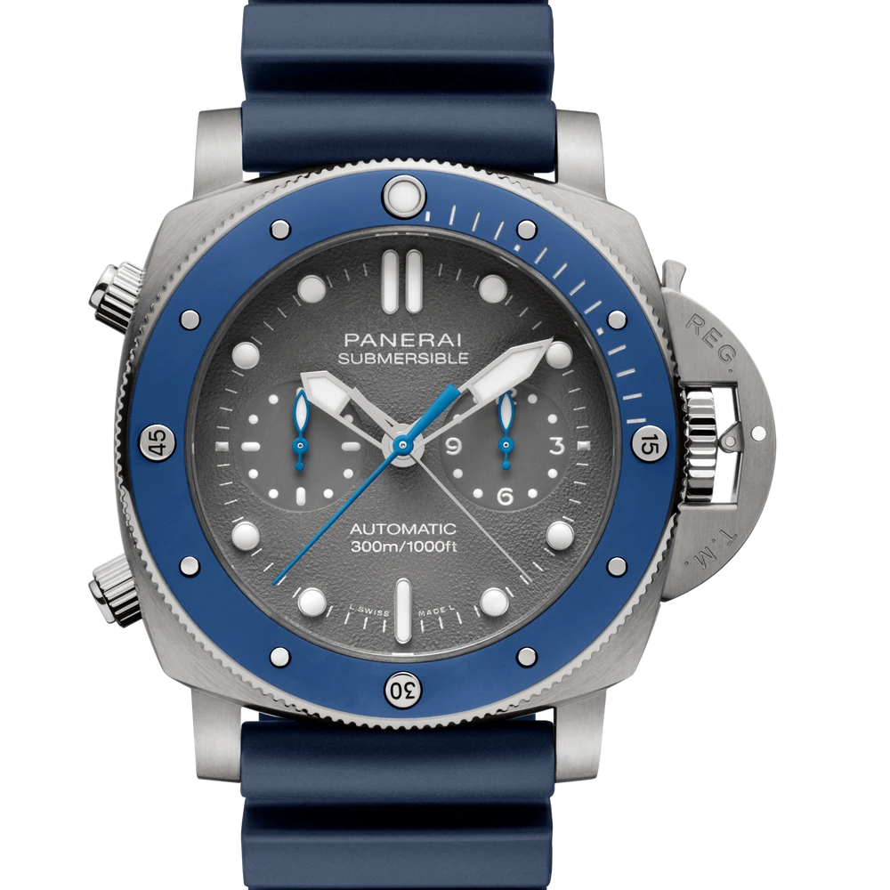 Panerai Chrono Guillaume Nery Edition, 47 mm, Brushed titanium