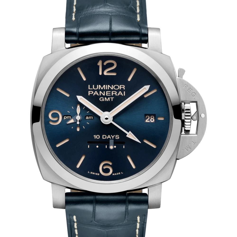 Panerai GMT 10 Days, 44 mm, AISI 316L brushed steel