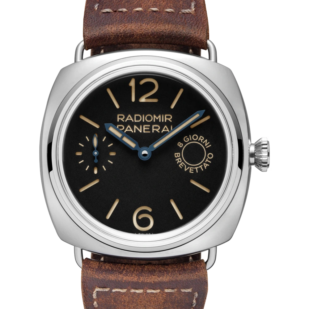 Panerai 8 Days, 45 mm, Patina steel