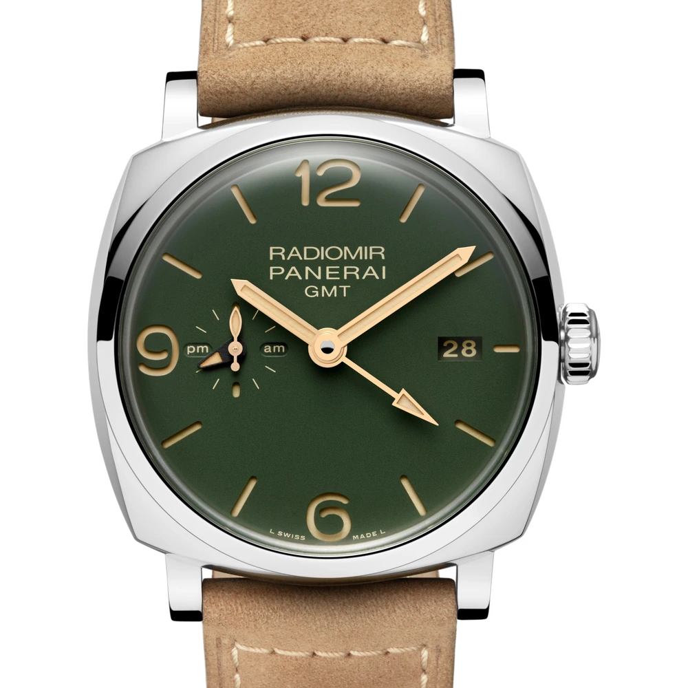 Panerai GMT, 45 mm, AISI 316L polished steel
