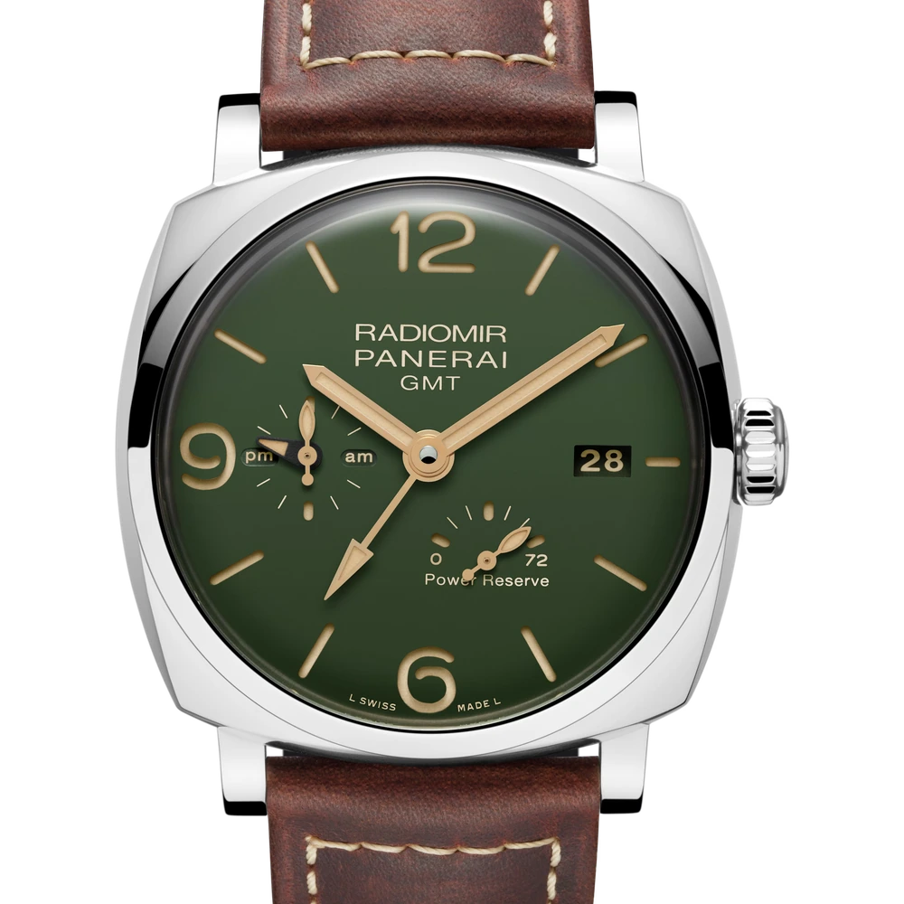 Panerai GMT Power Reserve, 45 mm, AISI 316L polished steel