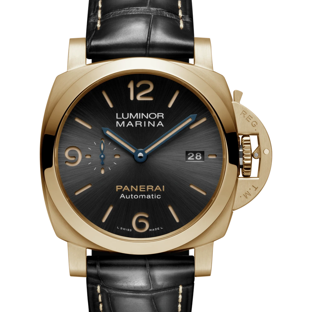 Panerai Marina, 44 mm, Brushed yellow gold 18ct