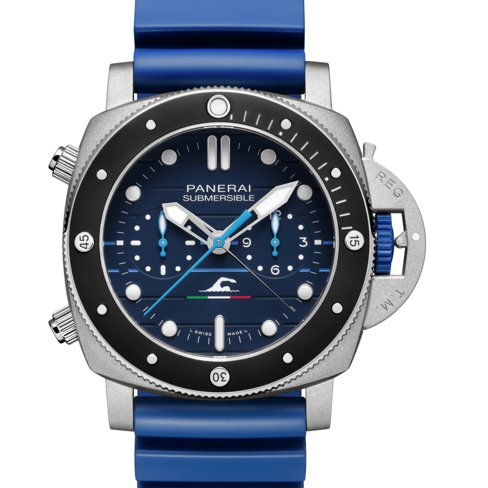 Panerai Chrono Paltrinieri Edition, 47 mm, Sandblasted titanium