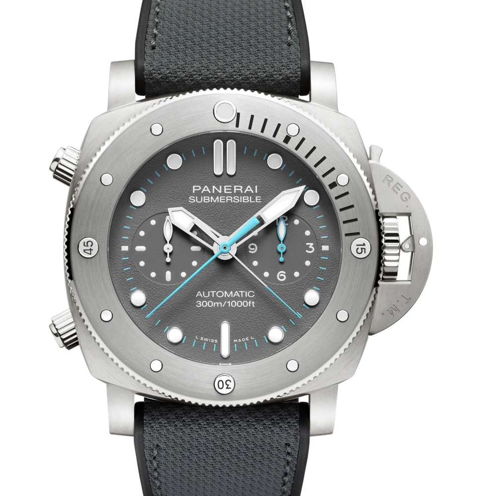 Panerai Chrono Flyback Jimmy Chin Edition, 47 mm, Sand-blasted titanium