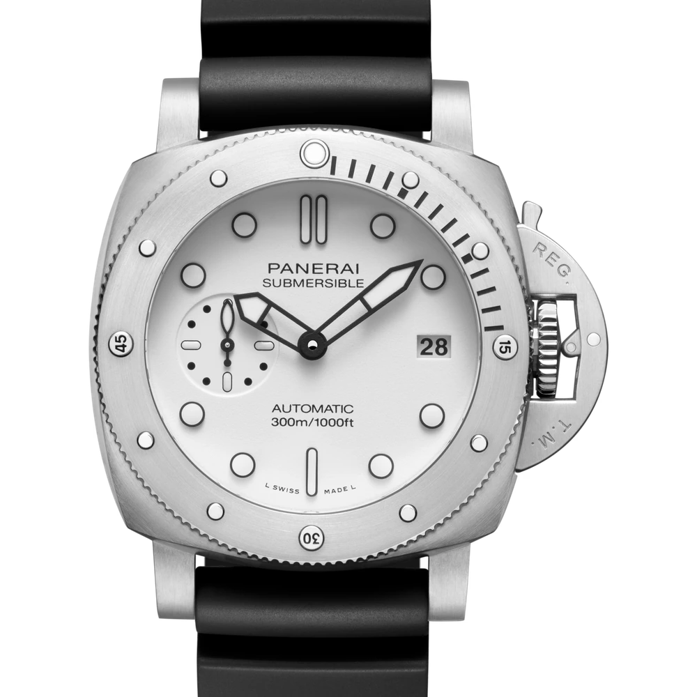 Panerai Bianco, 42 mm, AISI 316L brushed steel