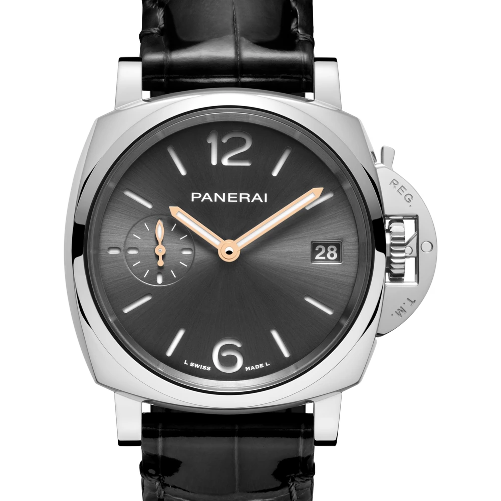 Panerai 38 mm, Polished steel