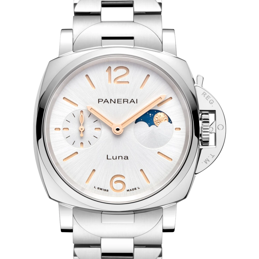 Panerai Luna, 38 mm, Steel