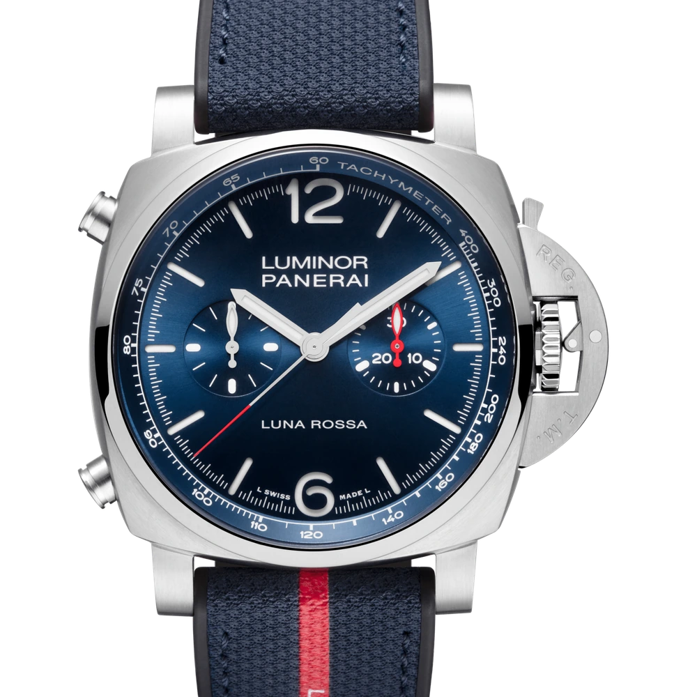 Panerai Chrono Luna Rossa, 44 mm, AISI 316L brushed steel